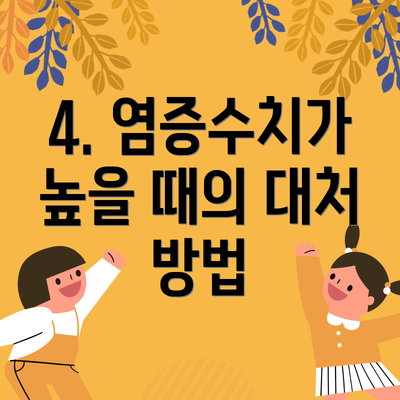 4. 염증수치가 높을 때의 대처 방법