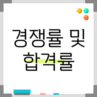 경쟁률 및 합격률