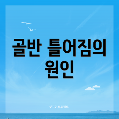 골반 틀어짐의 원인