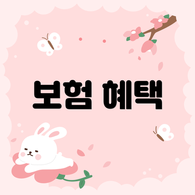 보험 혜택