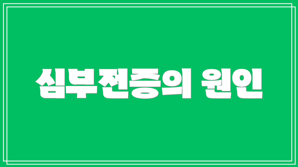 심부전증의 원인