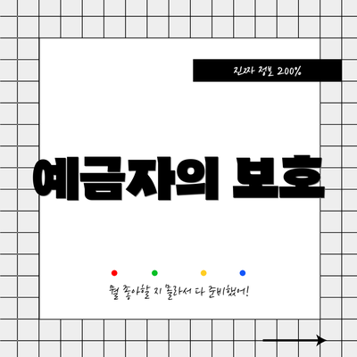 예금자의 보호