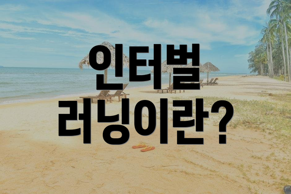 인터벌 러닝이란?