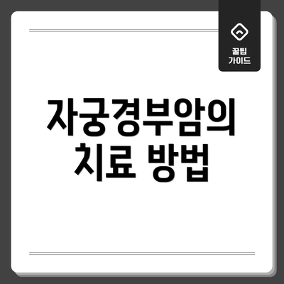 자궁경부암의 치료 방법