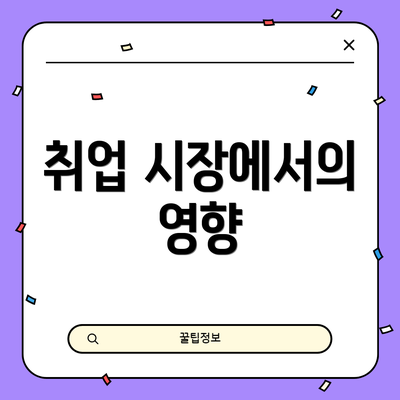 취업 시장에서의 영향