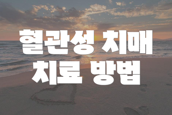 혈관성 치매 치료 방법