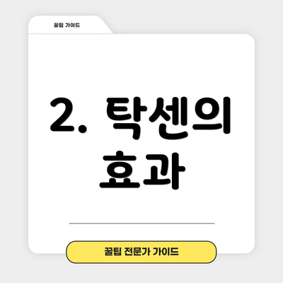 2. 탁센의 효과