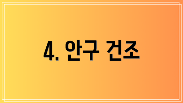 4. 안구 건조