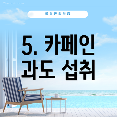 5. 카페인 과도 섭취