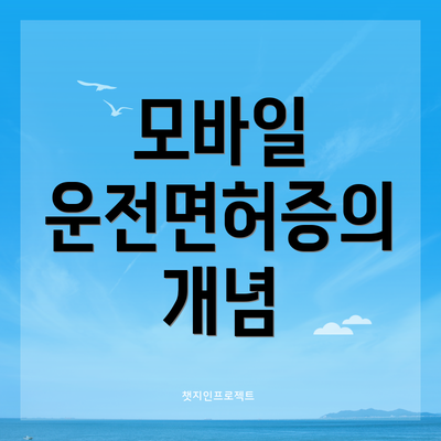 모바일 운전면허증의 개념