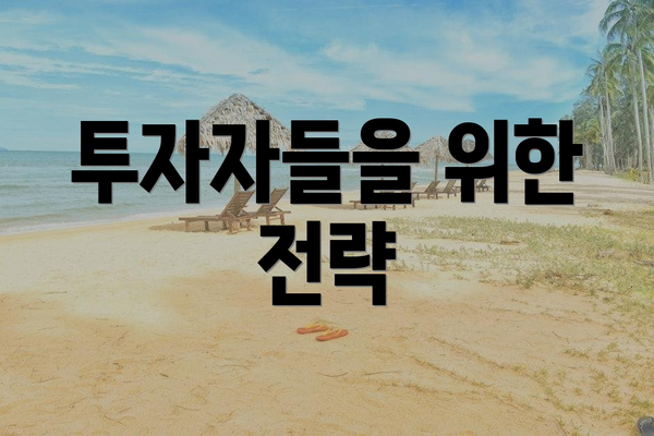 투자자들을 위한 전략