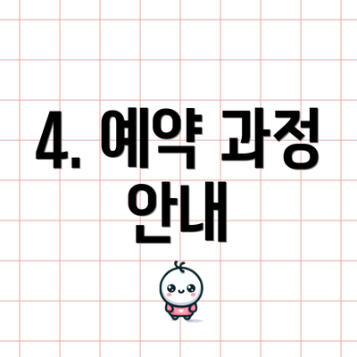 4. 예약 과정 안내