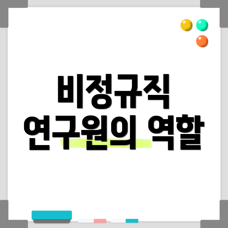 비정규직 연구원의 역할