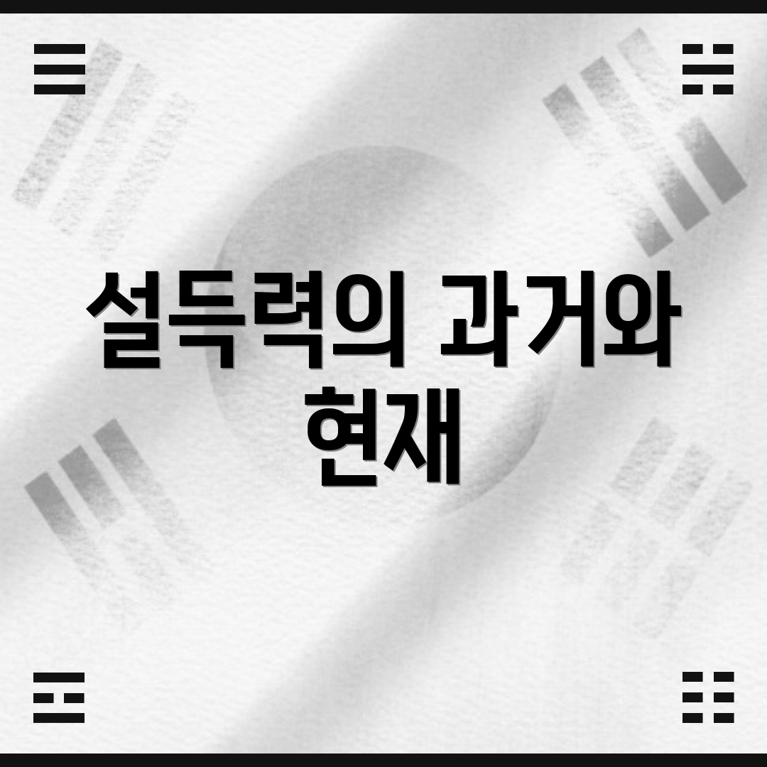 설득력의 과거와 현재