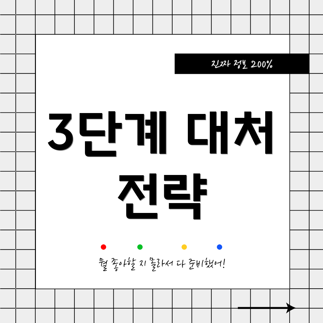 3단계 대처 전략