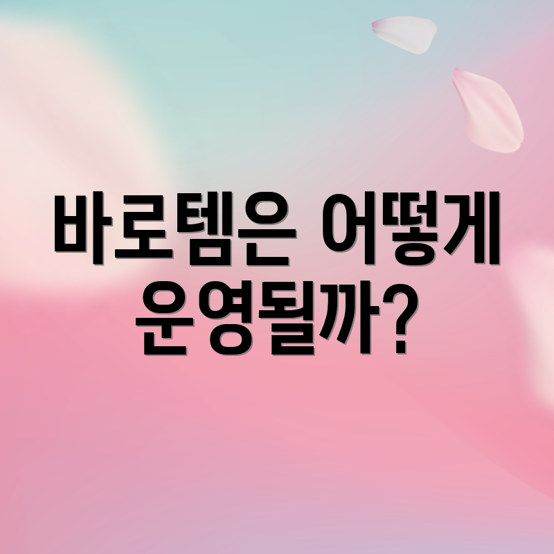 바로템은 어떻게 운영될까?