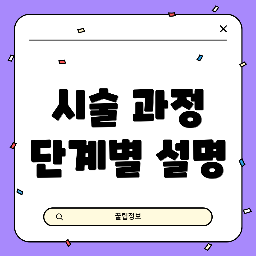 시술 과정 단계별 설명
