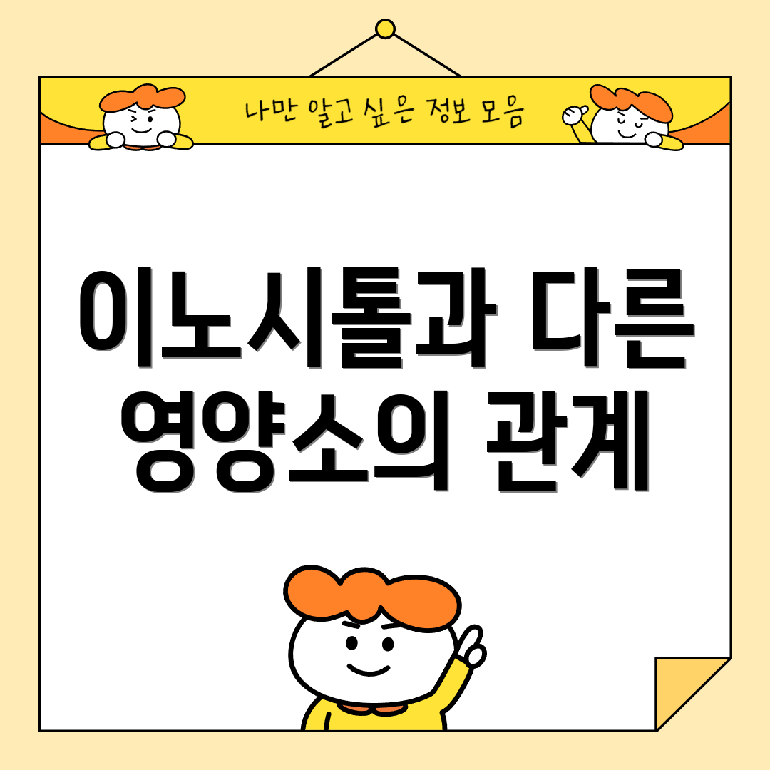 이노시톨과 다른 영양소의 관계