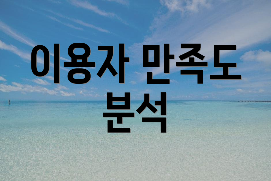 이용자 만족도 분석