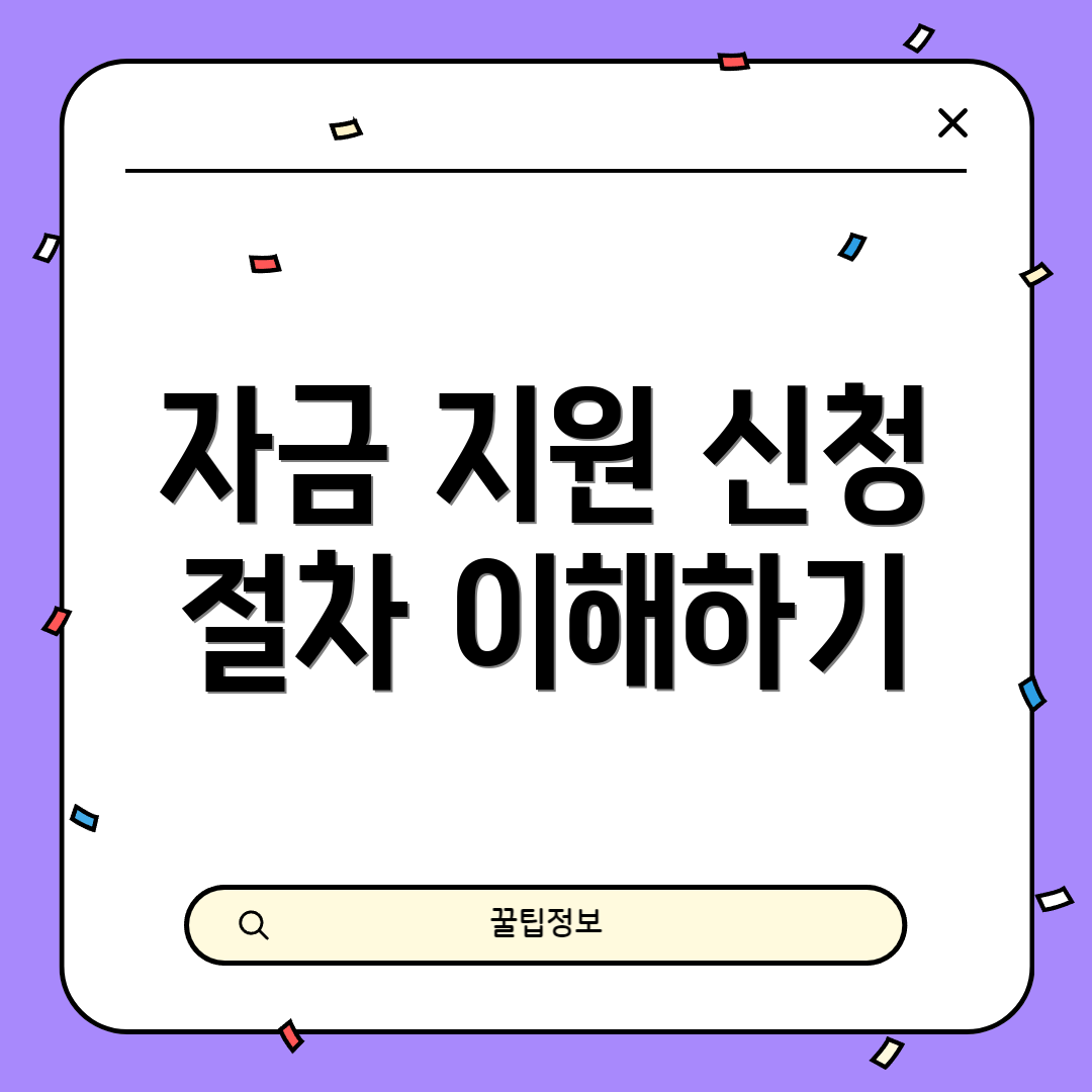 자금 지원 신청 절차 이해하기