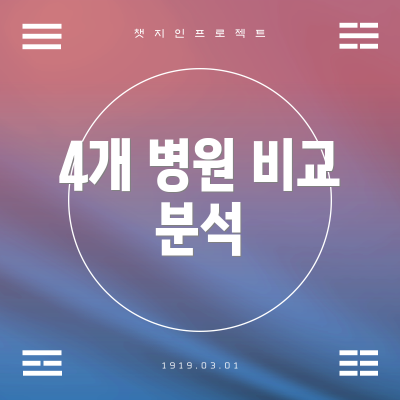 4개 병원 비교 분석