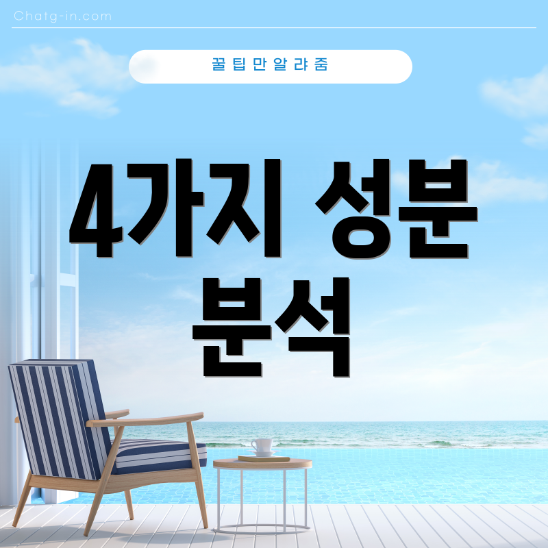 4가지 성분 분석