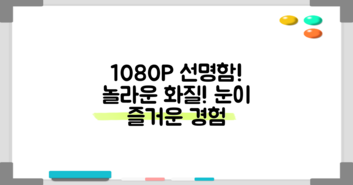 1080P 선명함, 놀라운 화질 경험